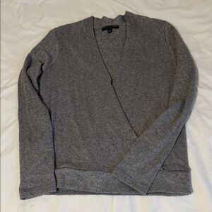 Banana Republic Gray V-Neck Sweater